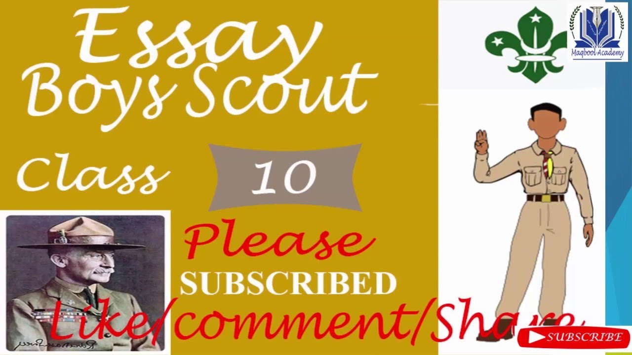 boy scouts essay for 10th class with quotations