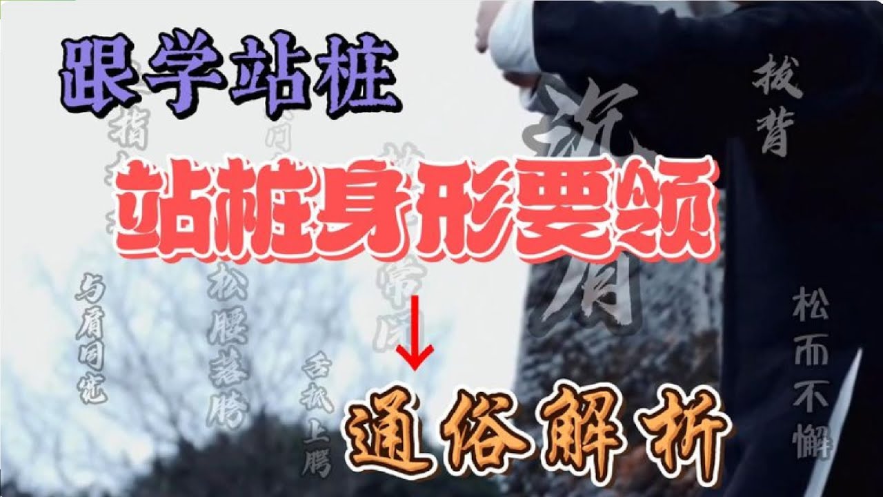 站桩9个动作要领详解！一起来活学活用！