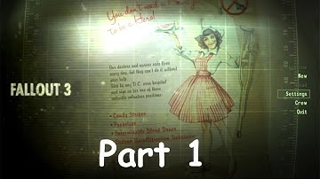 Fallout 3 [PC] Walkthrough Gameplay Part 1 - Intro - Leaving Vault 101