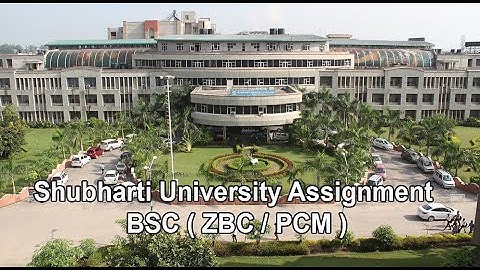 Subharti University Assignment BSC ( ZBC / PCM )
