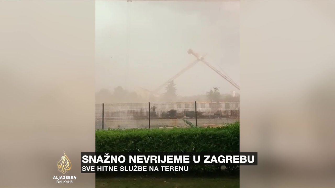 عاصفة شديدة تضرب زغرب، ومقتل شخصين