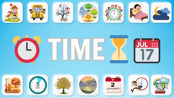 🌈 Học Từ Vựng Tiếng Anh Chủ Đề Thời Gian 🕰️ | Time Vocabulary for Kids | Oh Vui Kids