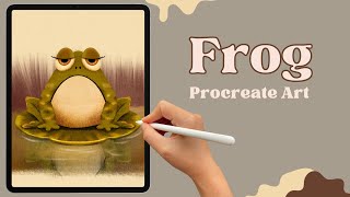 Whimsical Frog Illustration in Procreate | iPad Drawing Process | Art Tutorial | How I Drew This