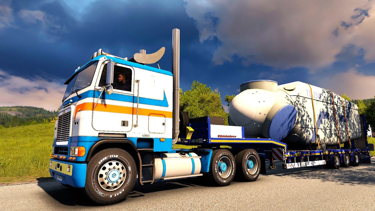 2216 / ЕTS2 1.57 / Freightliner FLB / Дальнобой по Норвегии.