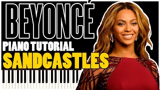 Beyoncé - Sandcastles (Piano Tutorial Synthesia) | #Beyonce