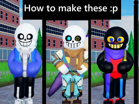 How To Be Ink Sans And Error Sans And Improving My Sans Design From My Last Vid Youtube - how to make sans in robloxian