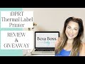 iDPRT Thermal Label Printer Full Unboxing &amp; Review - Affordable Shipping Label Printer - GIVEAWAY!