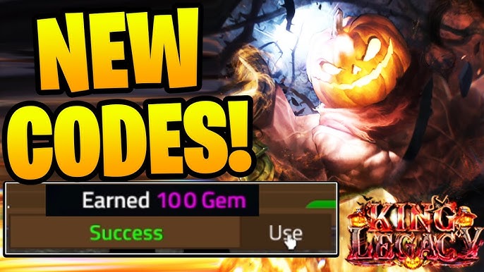 NEW* UPDATE! GEM* CODES! [UPDATE 4.8🎃🍬] King Legacy ROBLOX 