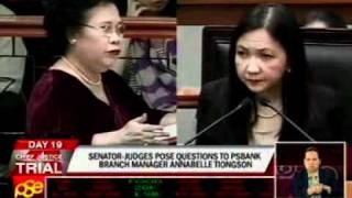 Tiongson answers clarificatory questions from Osmeña, Santiago