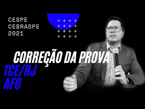 Correção da prova do TCE/RJ Administração Financeira Orçamentária (AFO) Cespe Cebraspe 2021