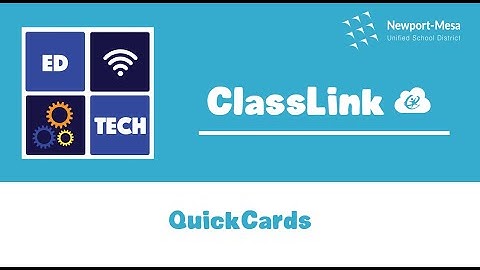 ClassLink: Printing QuickCards