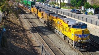 A Lot of Union Pacific Trains at LATC