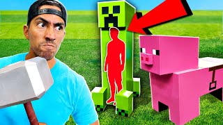 MINECRAFT Prop Hunt but in REAL Life!!