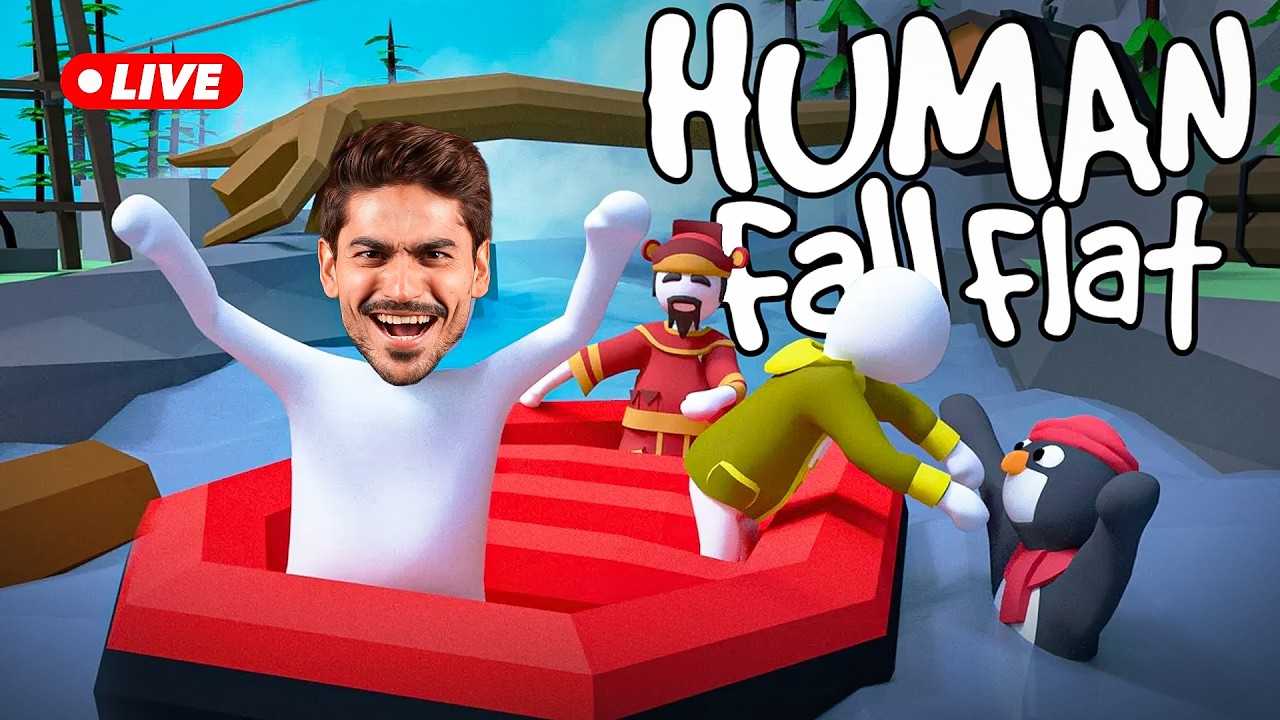 MECCHA CHAMELEON NOW WITH FRIENDS | HUMAN FALL FLAT DONE