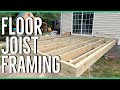 Installing Joists and Sheathing the Floor ||14x14 Home Addition||