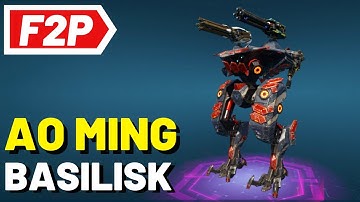 War Robots - Free to Play Hangar- Ao Ming with Basilisk and Retaliator -  Gameplay (No Commentary)