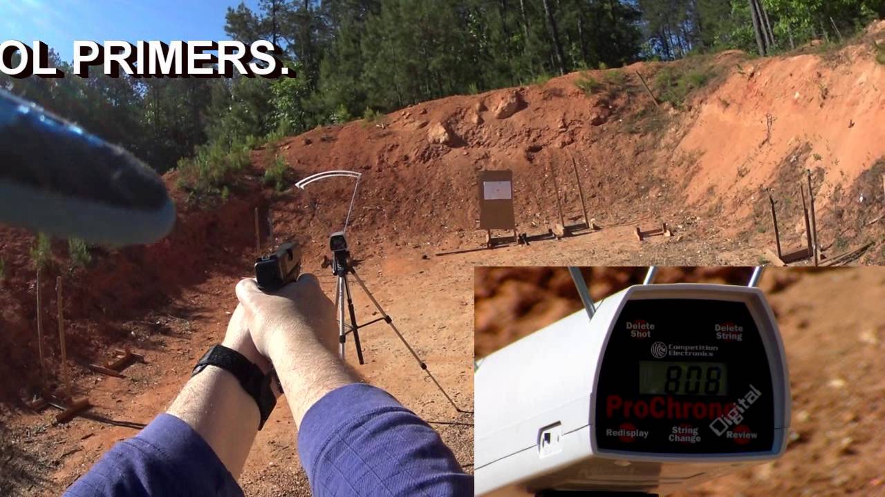 45 acp Large Primer vs Small Primer Test YouTube