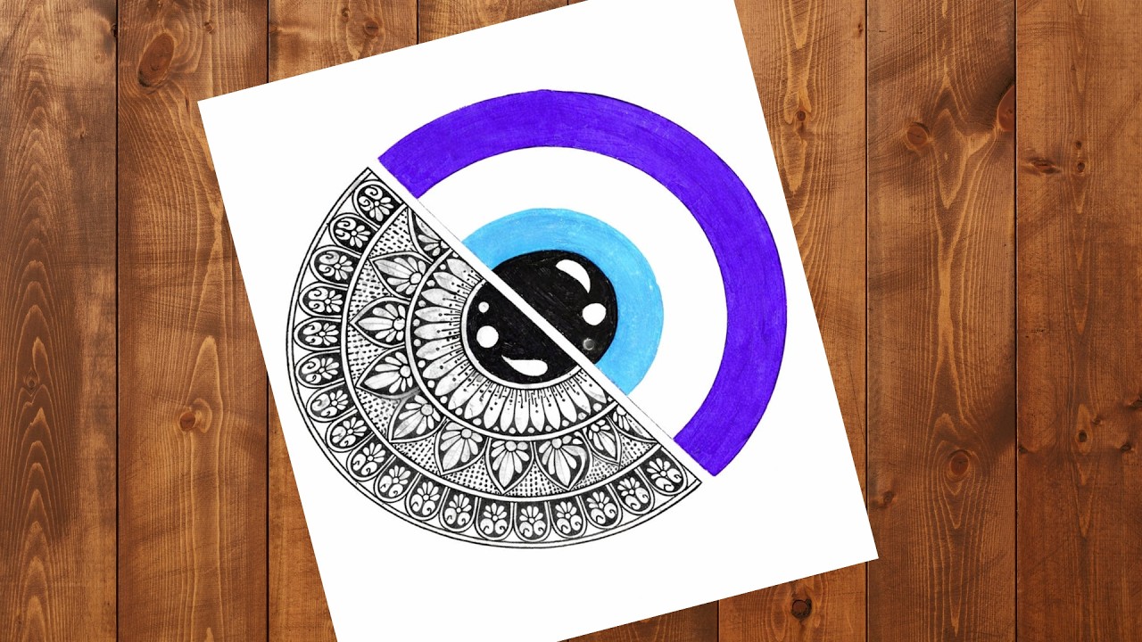 Learn in 10 Minutes Half Mandala Art