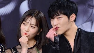 (180308) Red Velvet's Joy and Do Hwan @ Tempted Press Conference