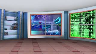 Education Tv Studio Virtual Green Screen Background Loop 2