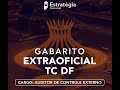 TC DF - Matemática Financeira - Gabarito Extraoficial