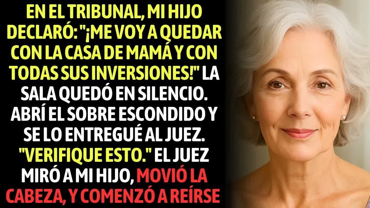 Mi Hijo Llegó Del Tribunal Confiado De Que Vencería. Hasta Que Yo Abrí El Sobre Que Estaba Escondido