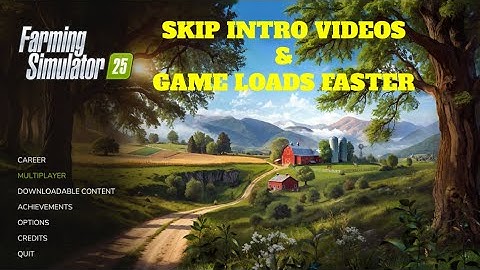 Farming Simulator 25   How To Skip Intro Videos