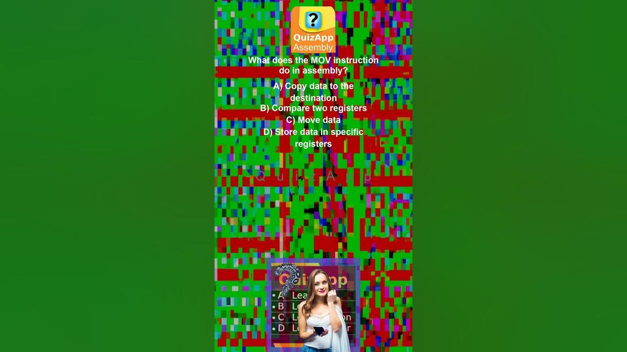 Assembly What does the MOV instruction do in assembly YouTube