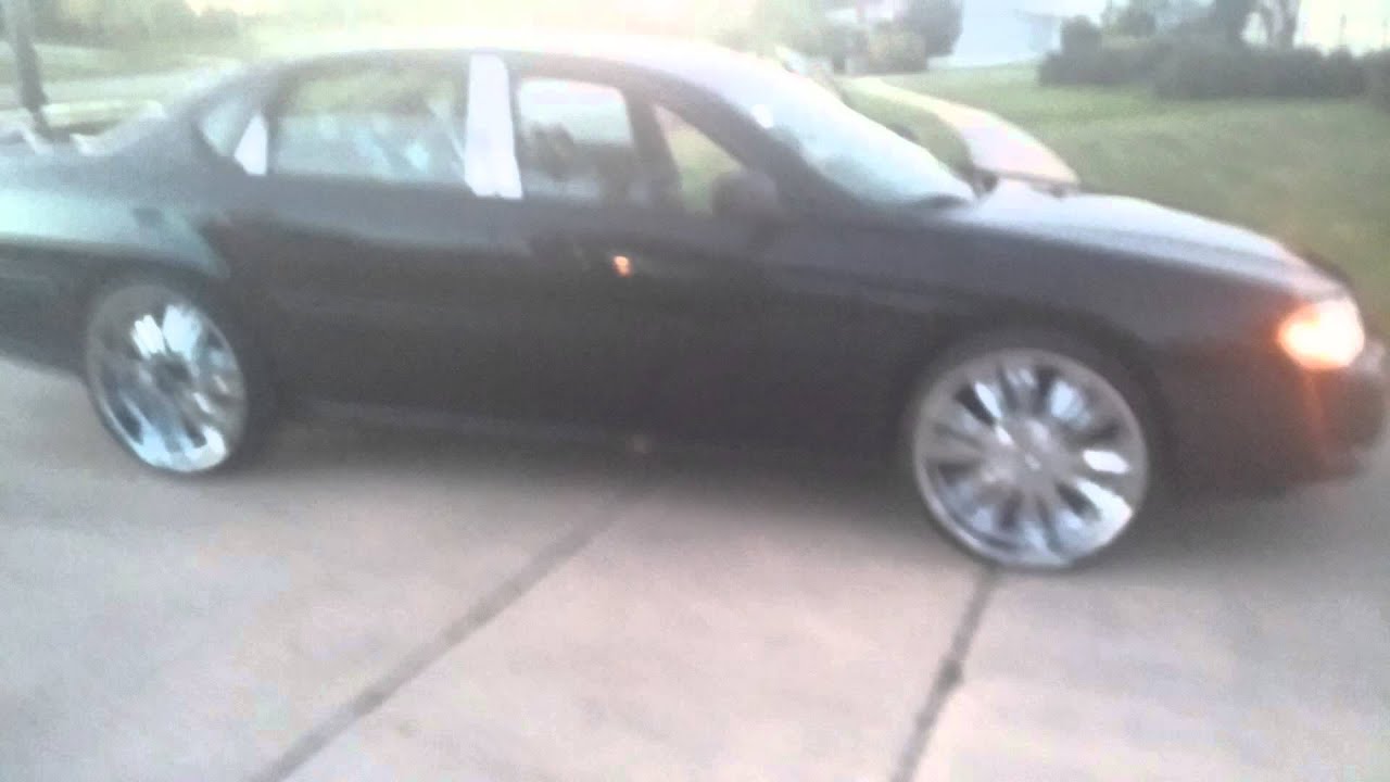 Chevy impala on 22inch chrome rims - YouTube