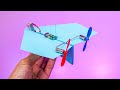 How to Make Simple RC Paper Airplane with Motor &amp; Battery