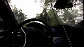 1443_Autopilot on elev. more than 2000 meters crossing Taiwan Central Ridge, 20190726在中橫自駕