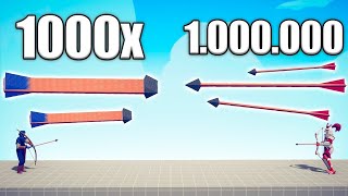 1.000.000 DAMAGE ARCHER vs 1000x OVERPOWERED UNITS - TABS | Totally Accurate Battle Simulator 2023