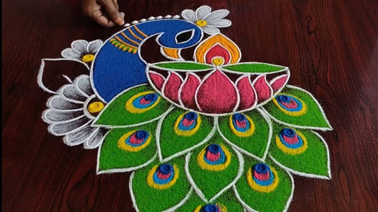 2022 Diwali special rangoli (3×1) dots... - YouTube