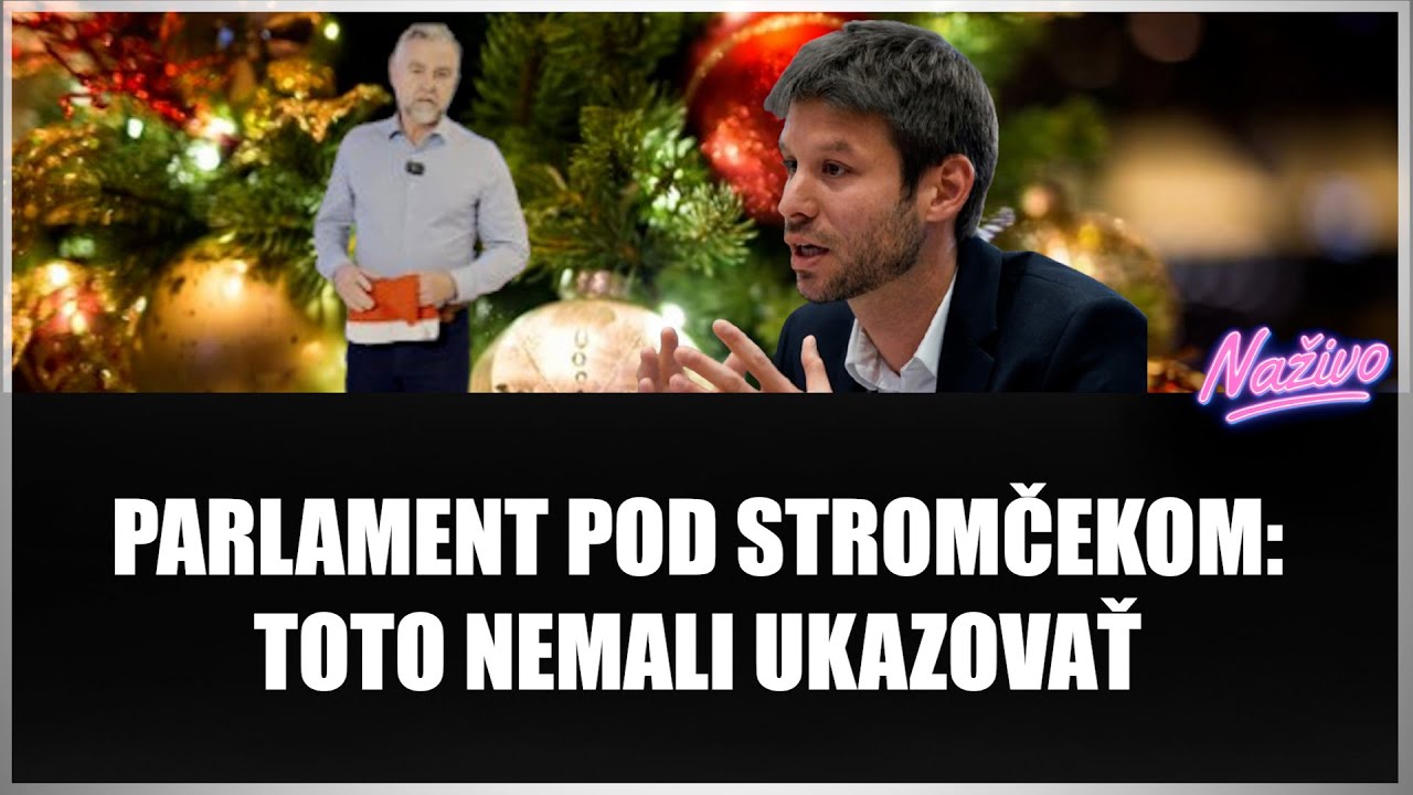 PARLAMENT POD STROMČEKOM: TOTO NEMALI UKAZOVAŤ ... Takáto oslava Vianoc bola nečakaná
