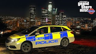 IMMERSIVE 4K Met Police Response Night Shift | GTA 5 UK Police LSPDFR Mod