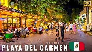 Nightlife in Mexico, Playa del Carmen | A Vibrant 4K Walking Tour