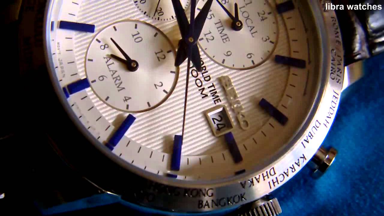 SEIKO WORLD TIME ALARM 100M CAL. 5T82 - YouTube