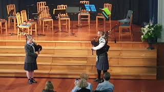 Bagpiping at QMC Musical Extravaganza