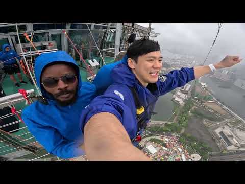 【Bungee jump 高空彈跳】澳門 笨豬跳 第一人稱視角GOPRO