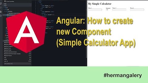Angular: How to create new Component (Simple Calculator App)