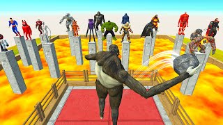 Beast Titan Crush Superheroes and Monsters in Lava - Animal Revolt Battle Simulator screenshot 5