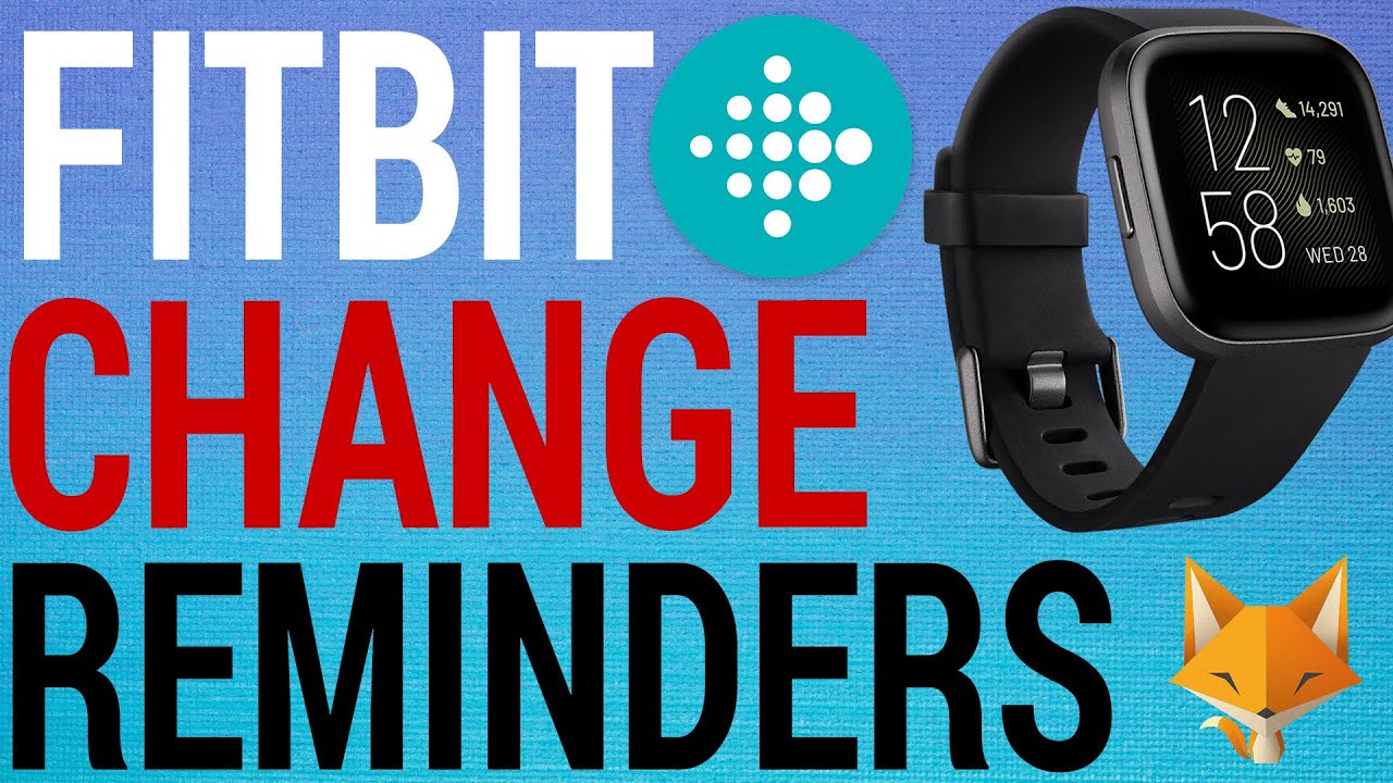 set reminders on fitbit