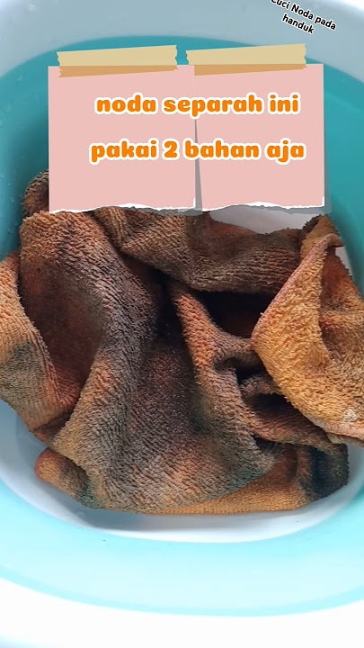 Cara bersihkan lap dapur / handuk dekil #bersihbersih #irt #tipsandtrick  #beberes #cuci