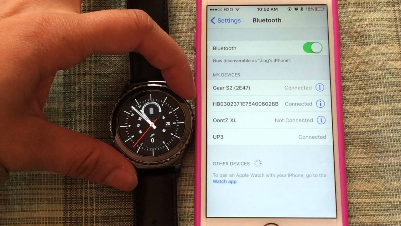 pair samsung watch with iphone