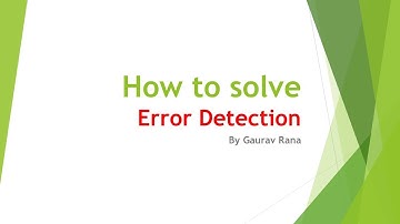 UPSC EPFO 2020 - Free Course - English - Lecture 19- How to solve Error Detection