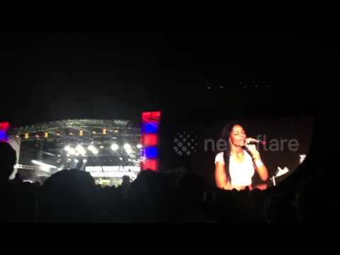 Female fan shocks Kendrick Lamar & crowd on stage during Houston concert