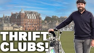 Playing St Andrews with THRIFT SHOP clubs