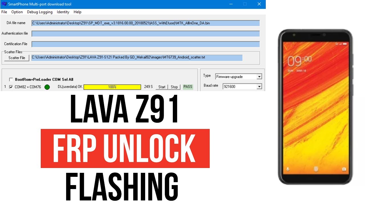 LAVA Z91 FRP UNLOCK | Flashing | deeply explain | 2019