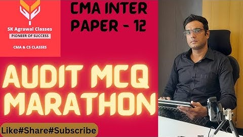 MCQ MARATHON PAPER 12 AUDIT.