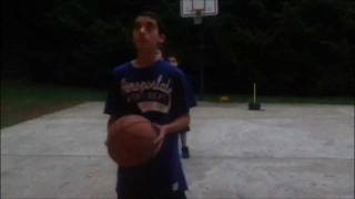 3 People Amazing Backwards Basketball Shot!